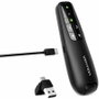 Vention Presentador inalámbrico KQPB0-GL con Air Mouse y Láser Verde Negro